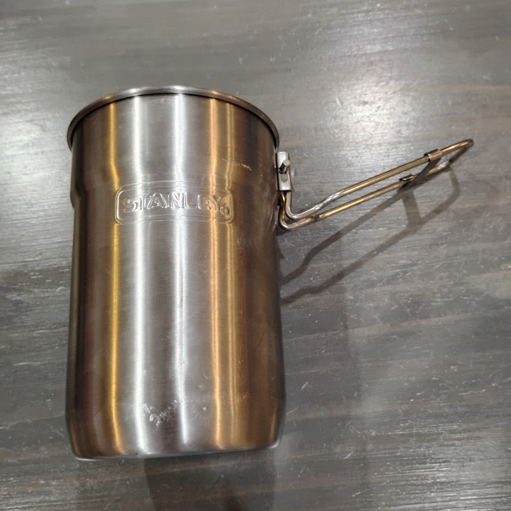 Stanley Outdoor Cooking Pot Stainless Steel 20 oz Folding Handle *No Lid